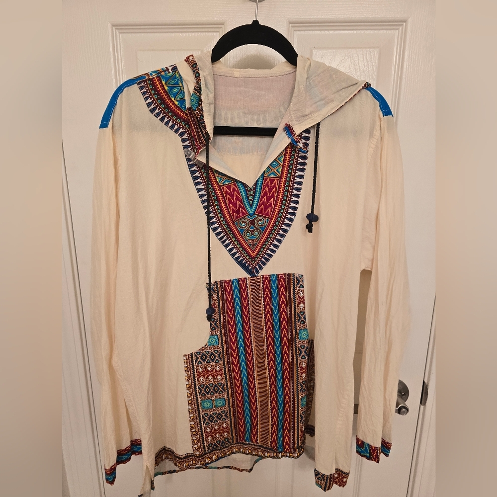 Colorful Patterned Hoodie